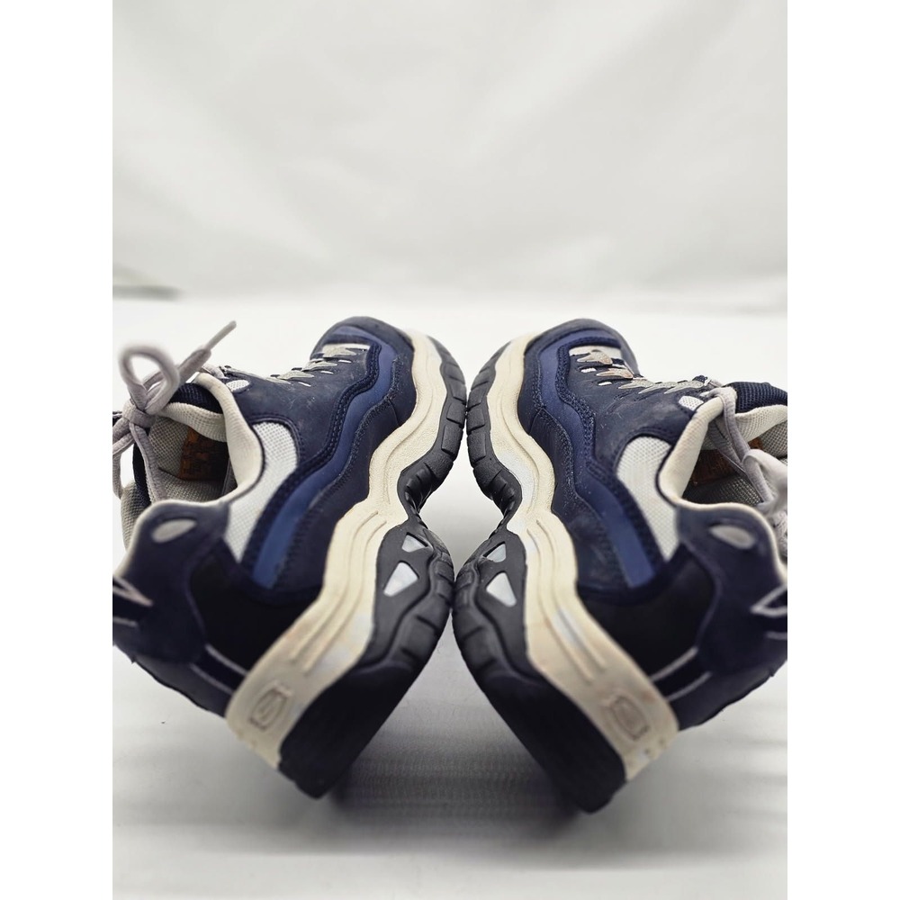 Skechers Steel Toe Work Shoes Men's Sz 12 Navy Blue Grey Chunky Utility Sneakers - Picture 3 of 13